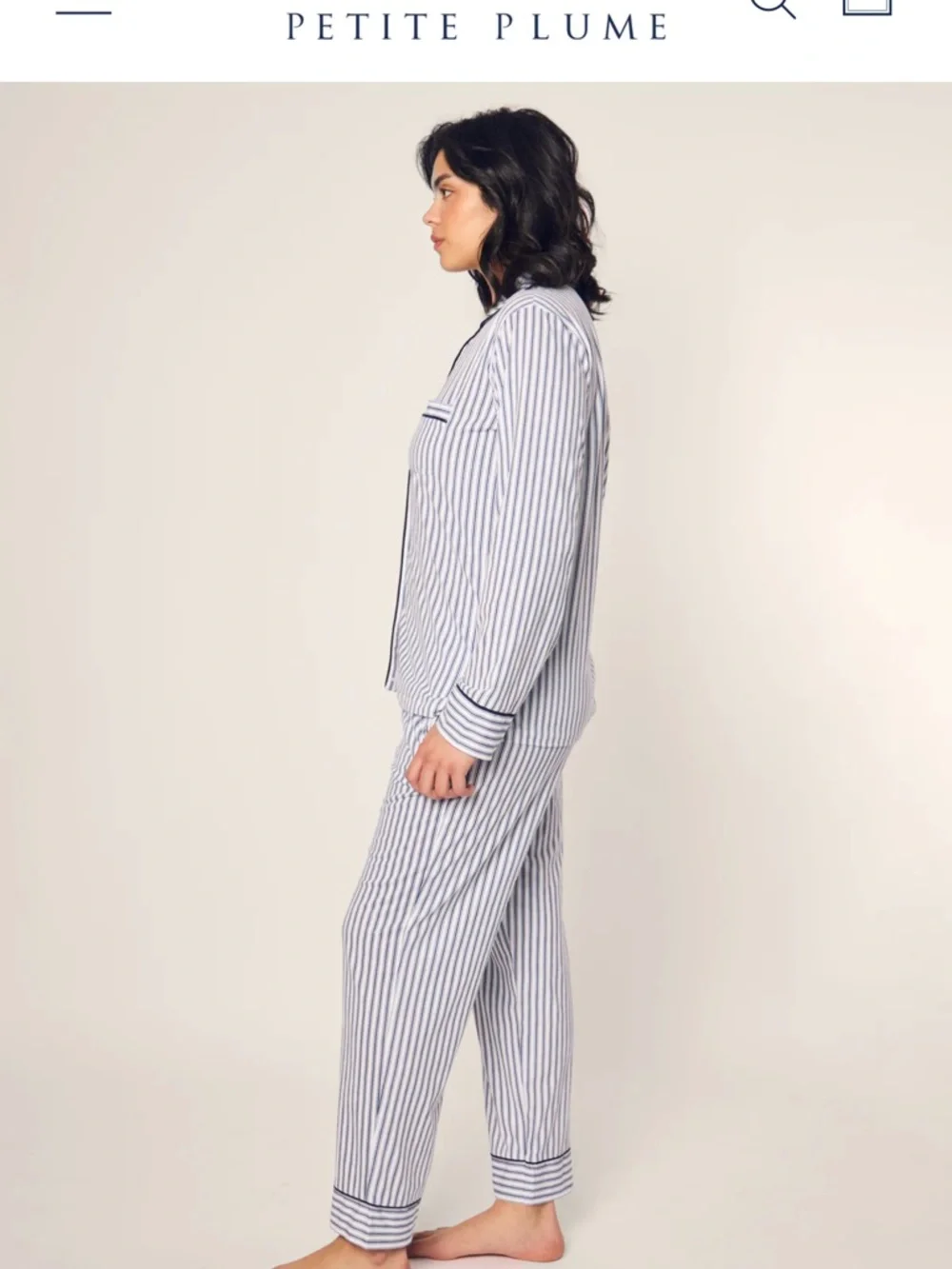 Petite Plume Pima Pajama Set - Picture 3 of 7